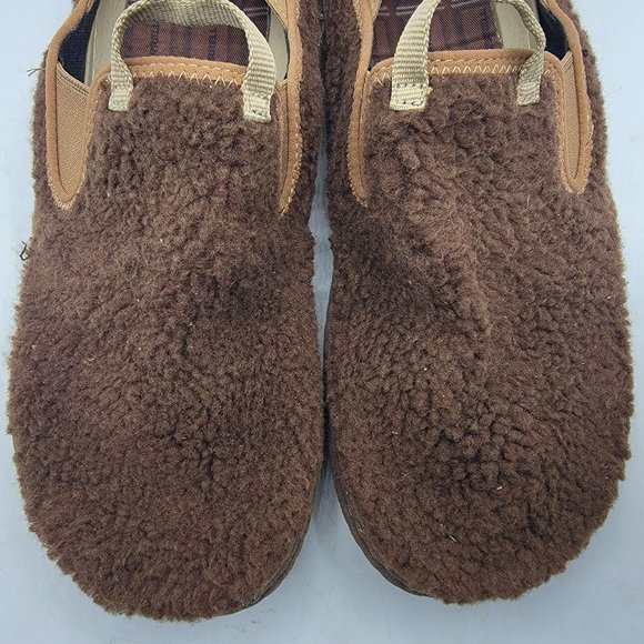 Merrell Hut Moc Mens 9 Brown Cozy Smore Marron Fuzzy Slip On Shoes J002979 main image 11